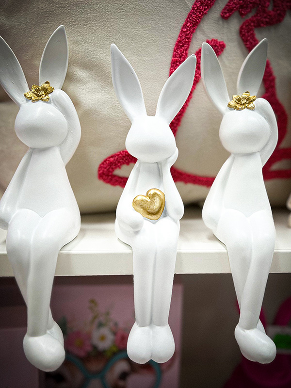 Lambert Schmidt Osterdeko Sitzende Hasen